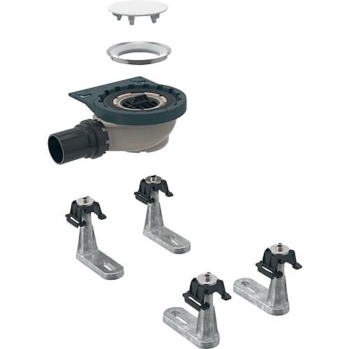 Ecoulement de receveur de douche horizontal Geberit, pour Setaplano