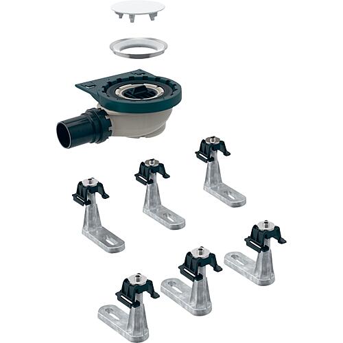 Ecoulement de receveur de douche horizontal Geberit, pour Setaplano