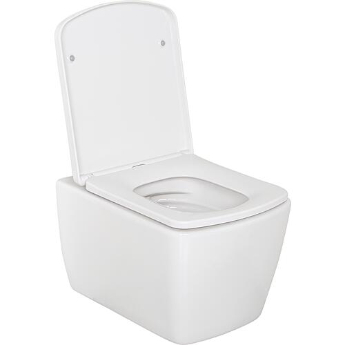 WC suspendu à fond creux Aldoma Sans bride Standard 2
