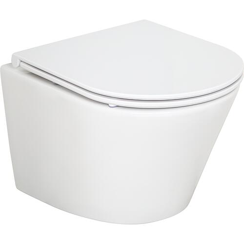 WC suspendu à fond creux Amur Compact sans bride Standard 1