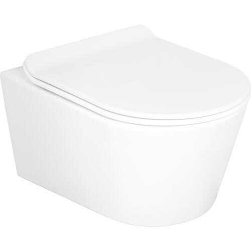 WC suspendu à fond creux Kureika Sans bride Standard 1