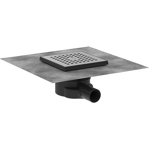 Kit complet RainDrain Point en acier inoxydable brossé 
 Standard 2