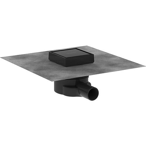 Set complet RainDrain Point noir mat - à carreler à l'arrière Standard 1