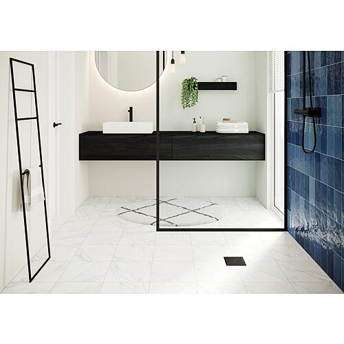 Set complet RainDrain Point noir mat - à carreler à l'arrière Anwendung 3