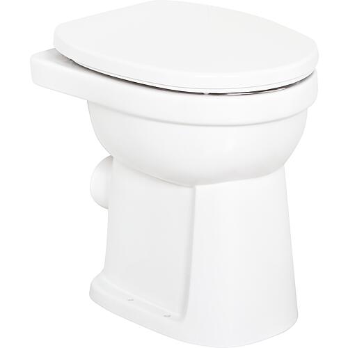 WC sur pied à fond platGeberit Renova Comfort PMR, surélevé lxHxP : 355x450x475mm, sortie horizontale, blanc Standard 2