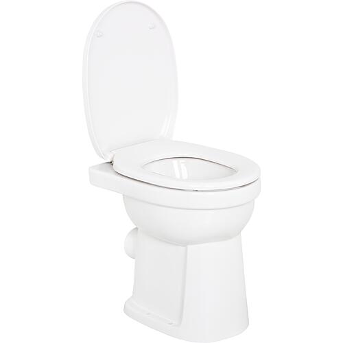 WC sur pied à fond platGeberit Renova Comfort PMR, surélevé lxHxP : 355x450x475mm, sortie horizontale, blanc Standard 3