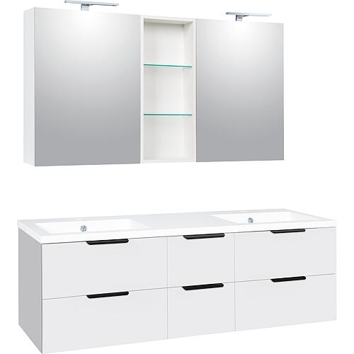 Ensemble meubles de salle de bain Lossa avec 6 Tiroirs Standard 1