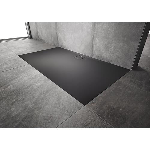 Receveur de douche Hüppe EasyFlat rectangulaire Trou d'évacuation sur le côté long Anwendung 3