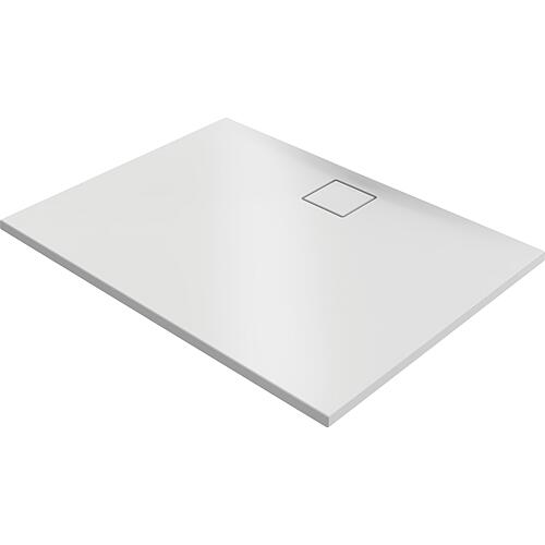 Receveur de douche Hüppe EasyFlat rectangulaire Trou d'évacuation sur le côté long Standard 76