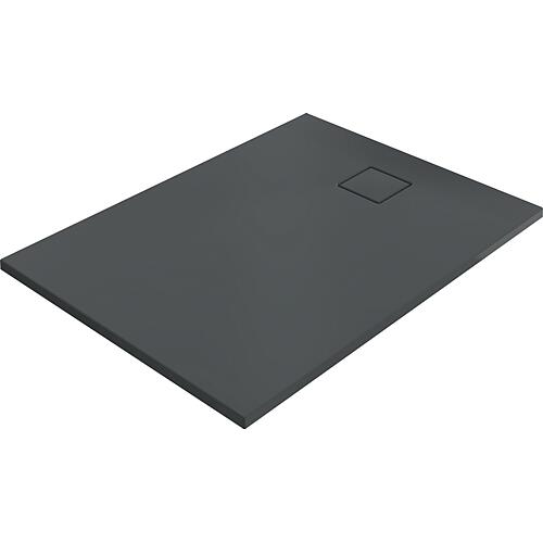 Receveur de douche Hüppe EasyFlat rectangulaire Trou d'évacuation sur le côté court Standard 23