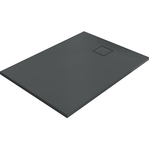 Receveur de douche Hüppe EasyFlat rectangulaire Trou d'évacuation sur le côté court Standard 33