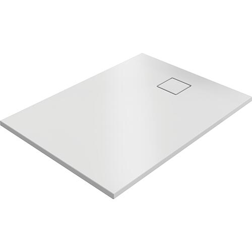 Receveur de douche Hüppe EasyFlat rectangulaire Trou d'évacuation sur le côté court Standard 36