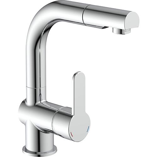 Mitigeur de lavabo Perico avec douchettes extractibles, avec Cool Start Saillie 170 mm chrome