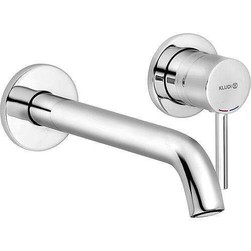 Robinetteries de lavabos murales Kludi Bozz Saillie 180 mm, chrome