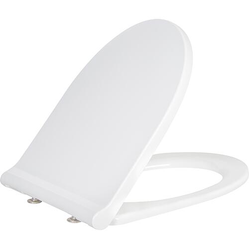 Abattant WC Geberit Acanto blanc, Softclose + Quick-Release verrouillable, pour TurboFlush WC