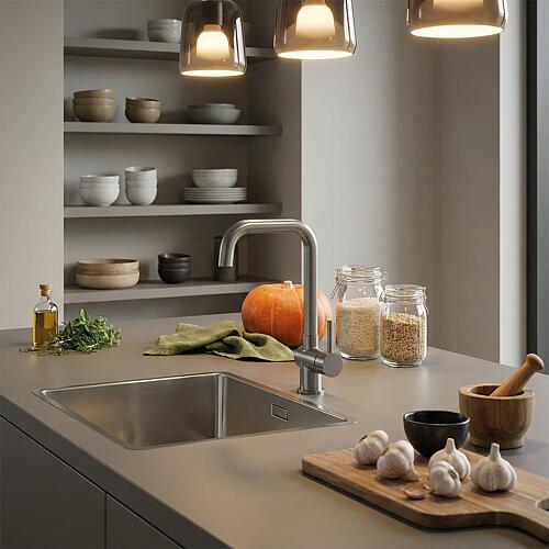 Mitigeur d´évier Nevado rond avec bec orientable
 Anwendung 6