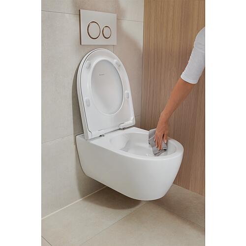 Pack combiné Geberit, WC suspendu à fond creux Icon, saillie réduite Anwendung 2