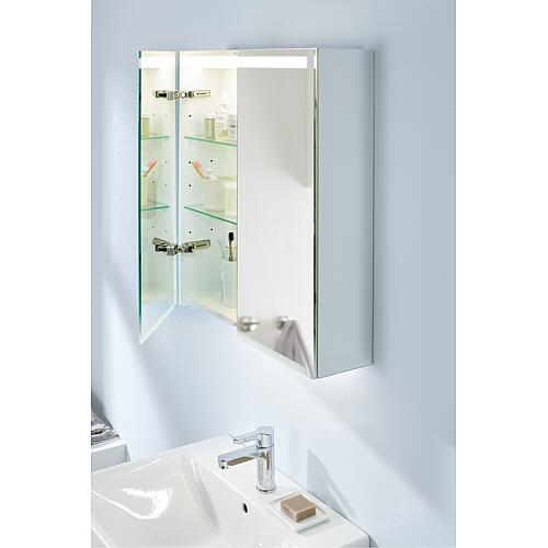 Armoire à glace Geberit Option avec éclairage LED, 3 portes Anwendung 2