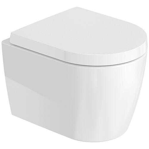 WC suspendu à fond creux Duravit ME by Starck Compact, sans bride Standard 1