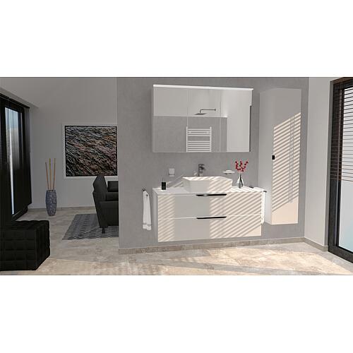 Ensemble meubles de salle de bain LOSSA avec 2 Tiroirs et 1 découpe pour siphon, largeur 1208 mm Anwendung 8