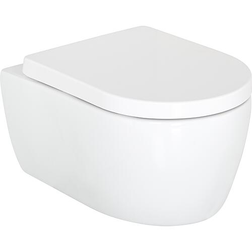 Pack combiné SEJA WC suspendu à fond creux sans bride et abattant WC Kapuas softclose
