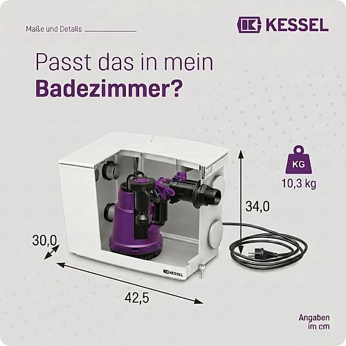 Station de relevage des eaux usées Minilift S KTP 300 resistant Anwendung 2