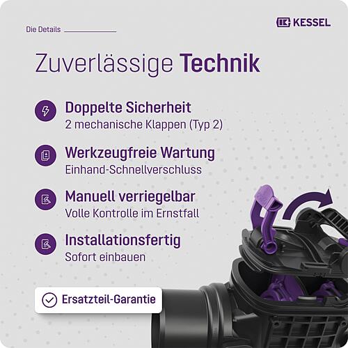 Double fermeture anti-refoulement Staufix Anwendung 4