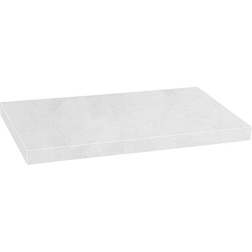 Console Blata aspect ciment blanc sans perçage avec support 900x56x510 mm