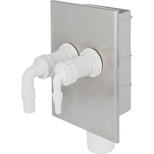 Siphon double encastré, 2 fois Standard 1