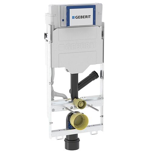 GIS élément pour WC suspendu, 114cm, avec Sigma UP-SPK 12cm, pour aspiration d'odeurs/évacuation d'air