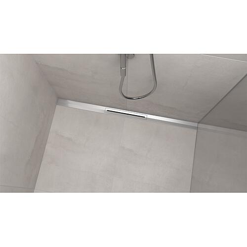 Evenes caniveau de douche linéaire WALL set complet, modèle de rénovation Anwendung 1