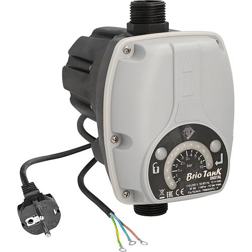 Commande de pompe Brio Tank Digital DN25(1") 230V, Commutateur de pression électronique