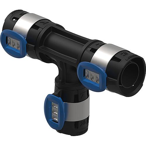 Geberit FlowFit pièce en T réduite Ø25mm-Ø16mm-Ø25mm