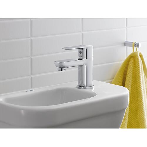 Mitigeur de lavabo Duravit D-Code S chromé Position centrale Froid Anwendung 1
