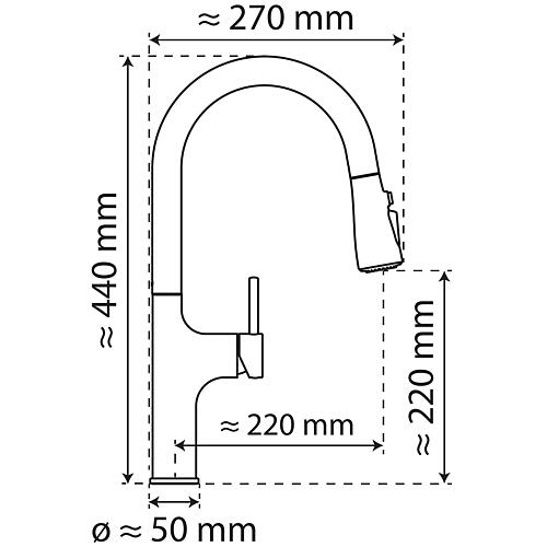 Mitigeur d'évier Wasserwerk WK 10 Anwendung 1