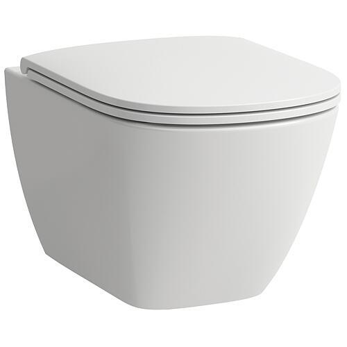 WC suspendu à fond creux Laufen Lua, sans bord de chasse, Fixation cachée Standard 1