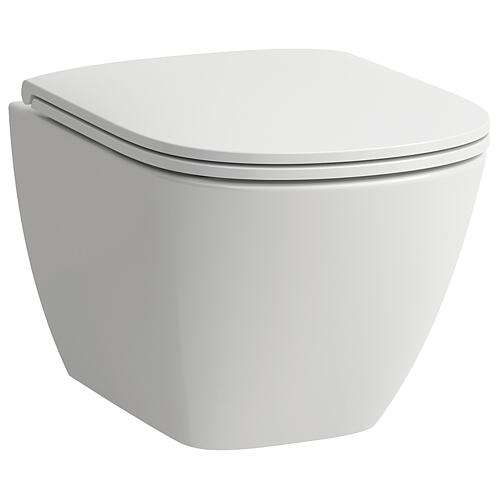 WC suspendu à fond creux Laufen Lua compact, sans rinçage, Fixation cachée Standard 1