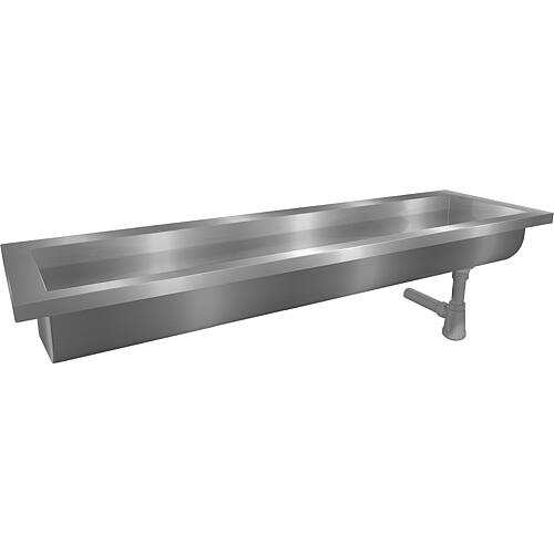 Caniveau de lavage Easy IV, inox, sans trou de robinetterie Standard 2