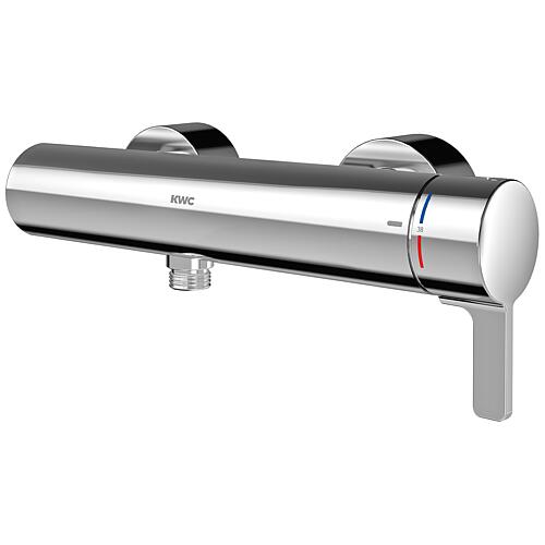 Mitigeur thermostatique de douche en saillie KWC Professional F5L-Therm, chromé