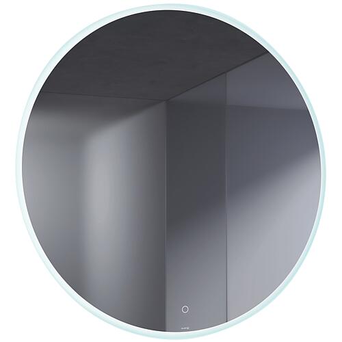 Miroir LED Kludi Luma rond avec interrupteurs tactiles et antibuée, 1000x1000x3mm