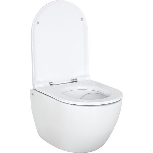 Pack combiné Elanda II WC suspendu à fond creux, blanc, sans rinçage + Abattant WC Softclose