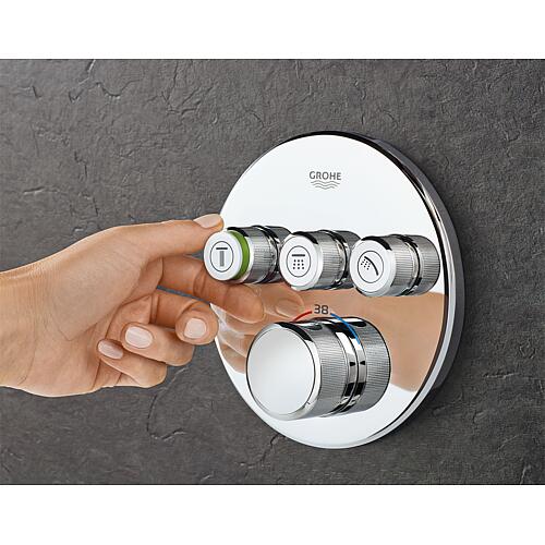Thermostat encastré Grohtherm SmartControl, Rosace ø 158 mm, avec 3 vannes d'arrêt Anwendung 1