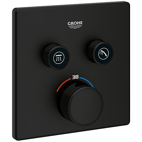 Thermostat encastré Grohtherm SmartControl, Rosace ø 158 mm, avec 2 vannes d'arrêt Standard 1