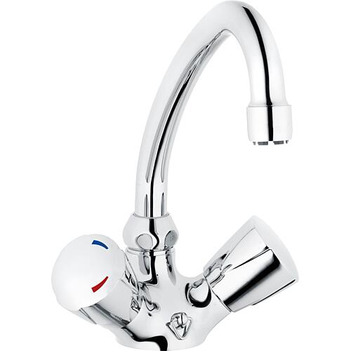 Zweigriff Temperier-Waschtischmischer Classic Line 2, Niederdruck, schwenkbar 
 Standard 1