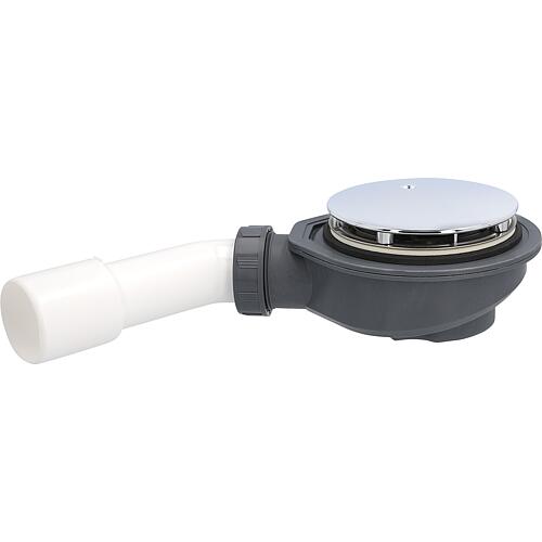 Siphon de receveur de douche, ø 90 mm, avec capot chromé Standard 1
