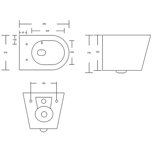 Combi-Pack Araxes, spülrandlos, mit Silent Flush Anwendung 4