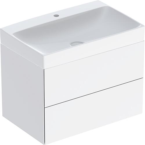 Meuble sous-vasque One avec lavabos en Céramique, largeur 750 mm Standard 1