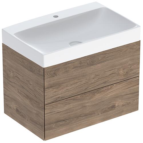 Meuble sous-vasque One avec lavabos en Céramique, largeur 750 mm Standard 6