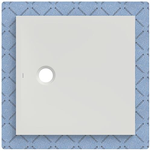 Receveurs de douche Geberit CleanFloor30 800x42x800 mm, avec voile d'étanchéité, blanc mat