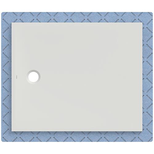 Receveurs de douche Geberit CleanFloor30 1200x42x1000 mm, avec voile d'étanchéité, blanc mat
